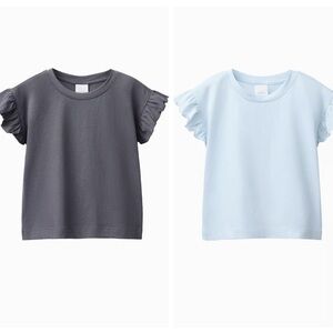ZARA bundle of 2 girl’s ruffle tops shirts